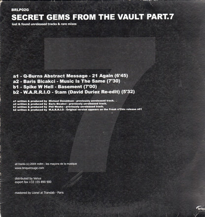 Various : Secret Gems From Da Vault Part 7 (12")