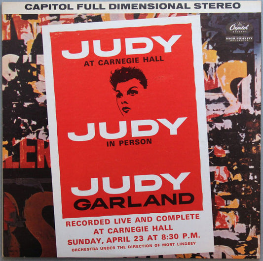 Judy Garland : Judy At Carnegie Hall - Judy In Person (2xLP, Album, RP, Win)