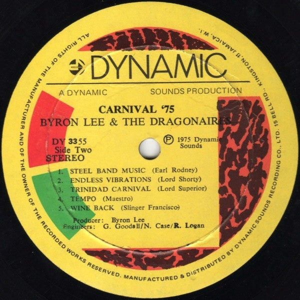 Byron Lee And The Dragonaires : Carnival '75 (LP, Album)