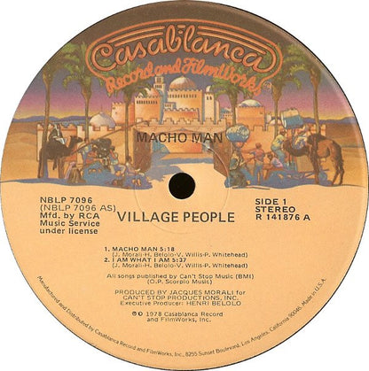 Village People : Macho Man (LP, Album, Club, RE, RCA)