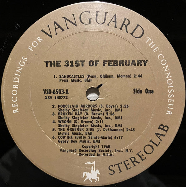 The 31st Of February : The 31st Of February (LP, Album, "ST)