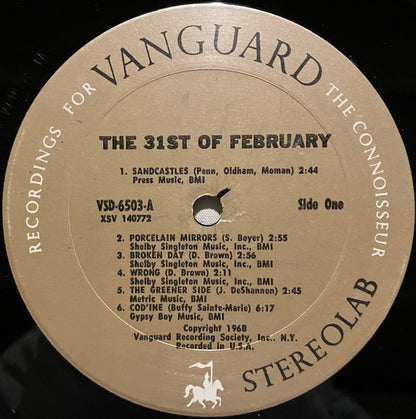 The 31st Of February : The 31st Of February (LP, Album, "ST)