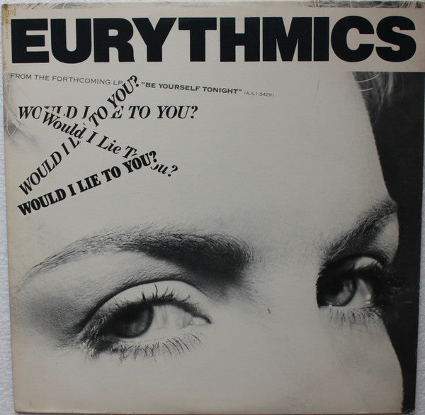 Eurythmics : Would I Lie To You? (12", Ora)