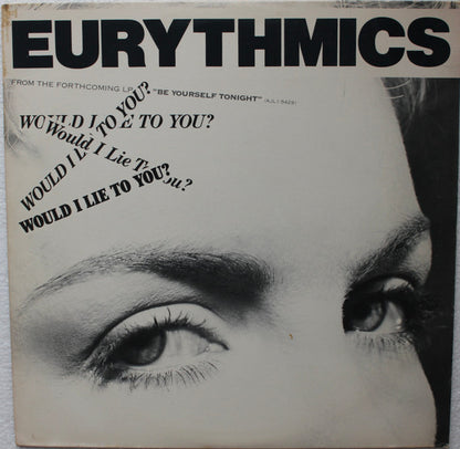 Eurythmics : Would I Lie To You? (12", Ora)