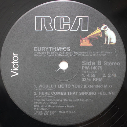 Eurythmics : Would I Lie To You? (12", Ora)