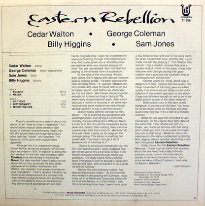 Cedar Walton, Billy Higgins, George Coleman, Sam Jones : Eastern Rebellion (LP, Album, RE)