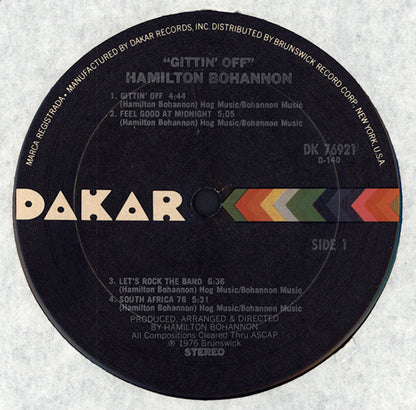 Hamilton Bohannon : Gittin' Off (LP, Album)