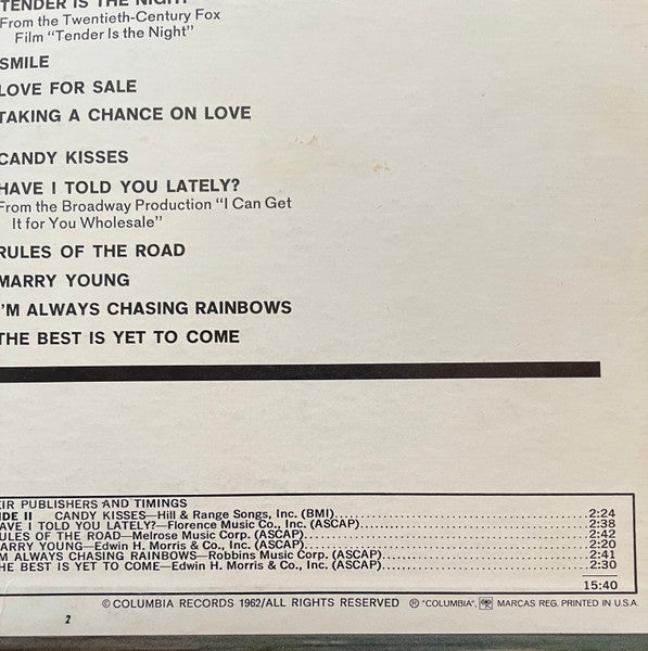 Tony Bennett : I Left My Heart In San Francisco (LP, Album, Pit)