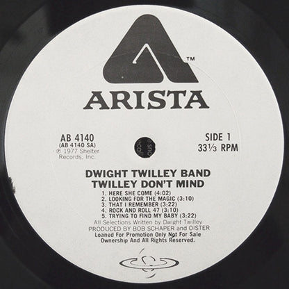 Dwight Twilley Band : Twilley Don't Mind (LP, Album, Promo)