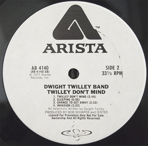 Dwight Twilley Band : Twilley Don't Mind (LP, Album, Promo)