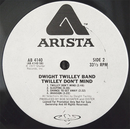 Dwight Twilley Band : Twilley Don't Mind (LP, Album, Promo)
