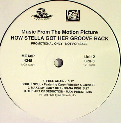 Various : How Stella Got Her Groove Back Soundtrack: Music From The Motion Picture (2x12", Promo)