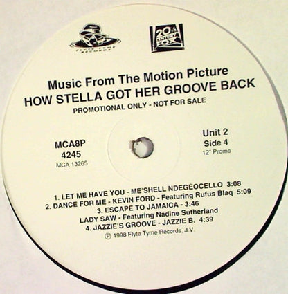 Various : How Stella Got Her Groove Back Soundtrack: Music From The Motion Picture (2x12", Promo)