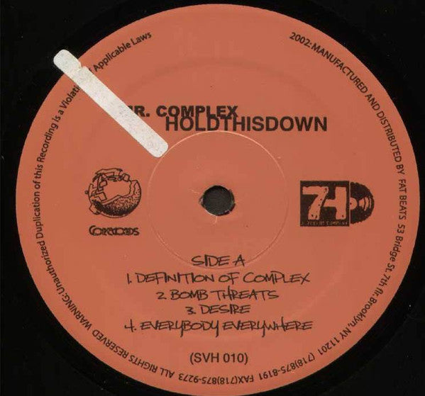 Mr. Complex : Hold This Down (2xLP, Album)
