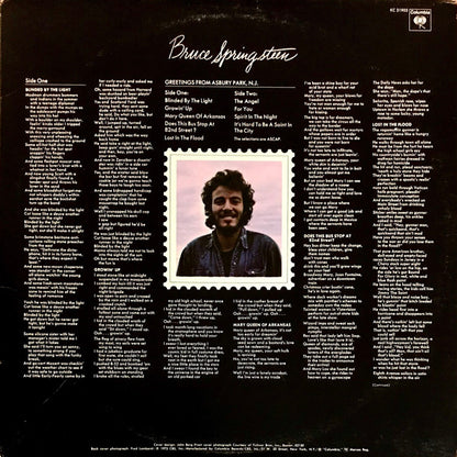 Bruce Springsteen : Greetings From Asbury Park, N.J. (LP, Album, Pit)