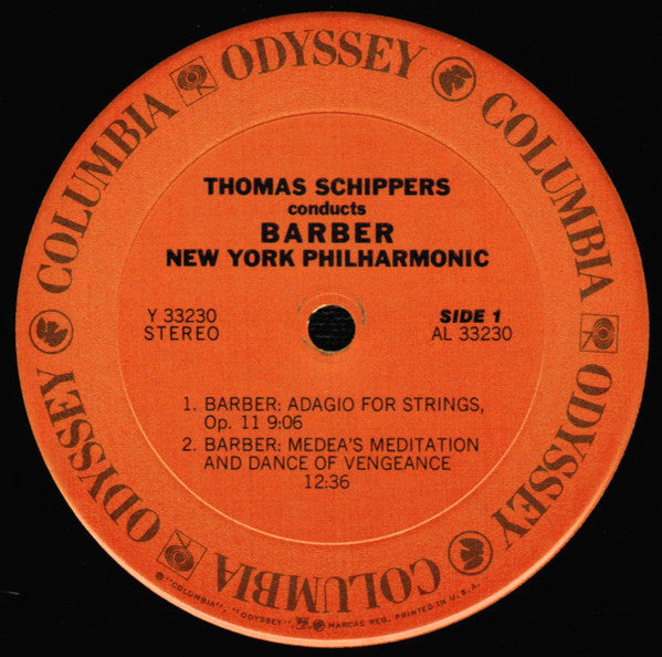 Samuel Barber - Thomas Schippers, New York Philharmonic : The Music Of Samuel Barber (LP, Album, RE, Pit)