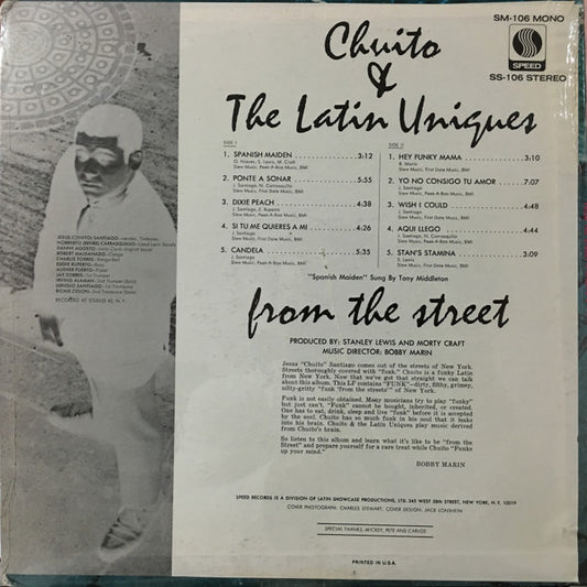 Chuito & The Latin Uniques : From The Street (LP, Album)
