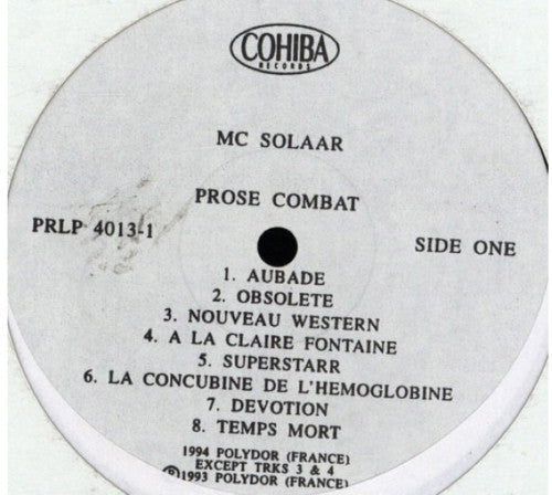 MC Solaar : Prose Combat (LP, Promo)