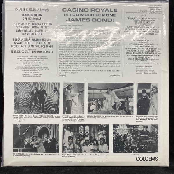 Burt Bacharach : Casino Royale ~ An Original Soundtrack Recording (LP, Album, RE, RM, 200)