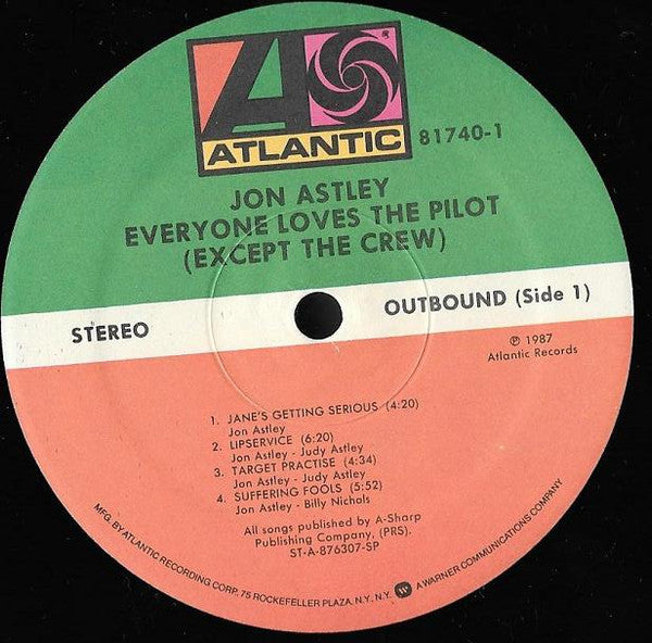 Jon Astley : Everyone Loves The Pilot (Except The Crew) (LP, Album, Spe)