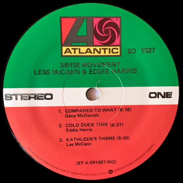 Les McCann & Eddie Harris : Swiss Movement (LP, Album, RP, MO )