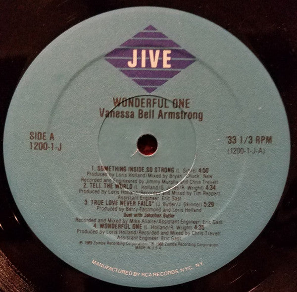 Vanessa Bell Armstrong : Wonderful One (LP, Album)