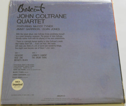 The John Coltrane Quartet : Crescent (LP, Album, RE)