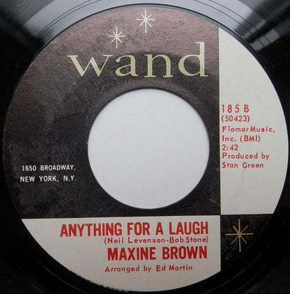Maxine Brown : One Step At A Time / Anything For A Laugh (7", Single, Styrene, Ter)