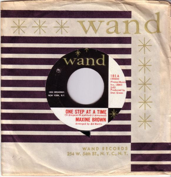 Maxine Brown : One Step At A Time / Anything For A Laugh (7", Single, Styrene, Ter)