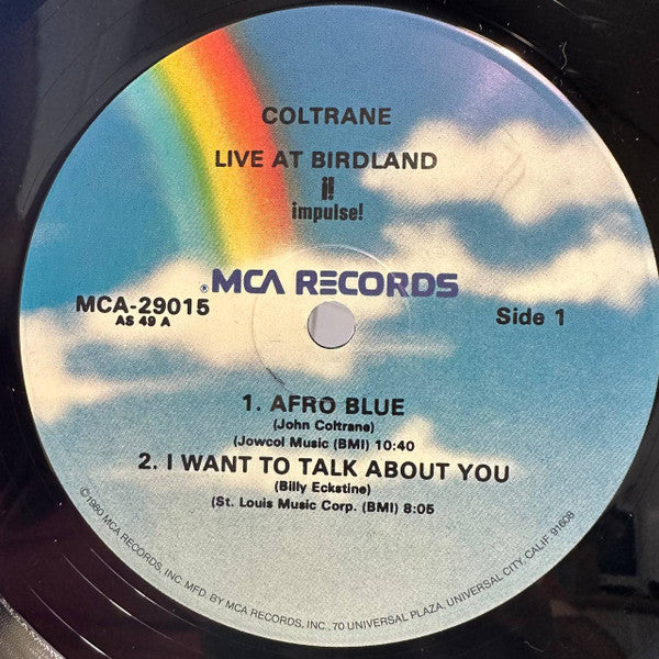 John Coltrane : Live At Birdland (LP, Album, RE)