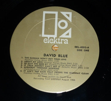 David Blue : David Blue (LP, Album, Mono)