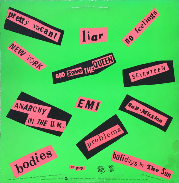 Sex Pistols : Never Mind The Bollocks Here's The Sex Pistols (LP, Album, RP)