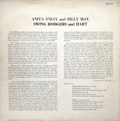 Anita O'Day And Billy May : Swing Rodgers And Hart (LP, Album, Mono)