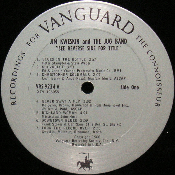 Jim Kweskin & The Jug Band : See Reverse Side For Title (LP, Album, Mono)