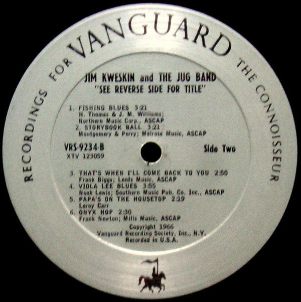 Jim Kweskin & The Jug Band : See Reverse Side For Title (LP, Album, Mono)