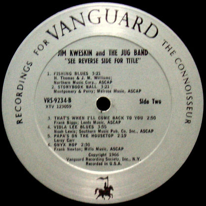Jim Kweskin & The Jug Band : See Reverse Side For Title (LP, Album, Mono)