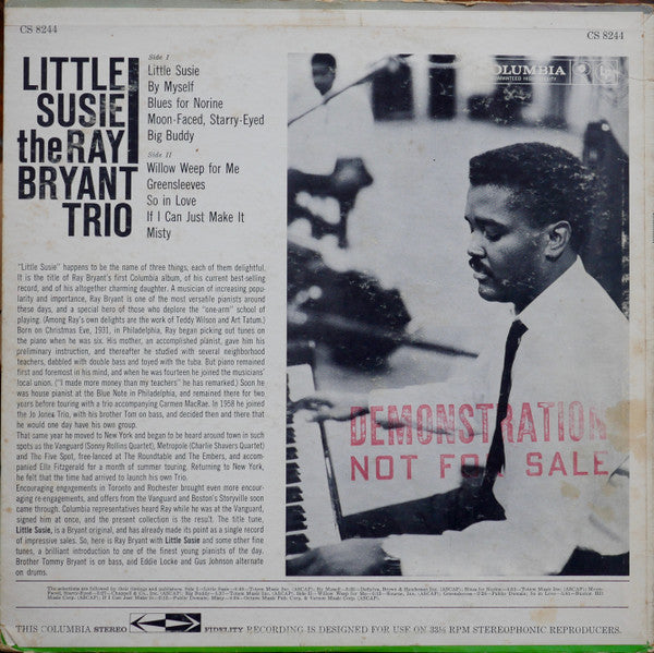 Ray Bryant Trio : Little Susie (LP, Album, 6-E)