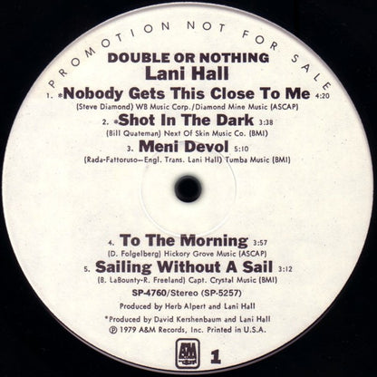 Lani Hall : Double Or Nothing (LP, Album, Promo)
