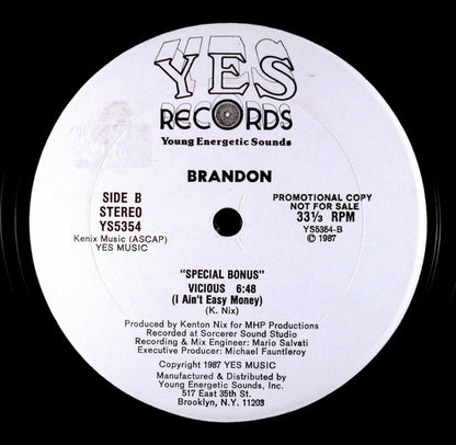 Brandon : Suzy Hijack (12", Promo)