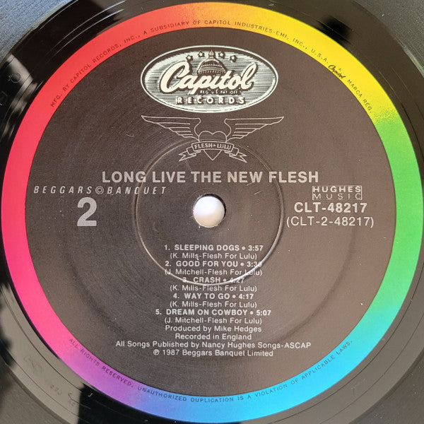 Flesh For Lulu : Long Live The New Flesh (LP, Album, Spe)