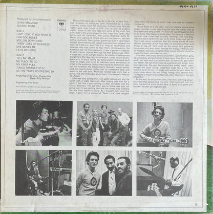 John Paul Hammond : Source Point (LP, Album, Pit)