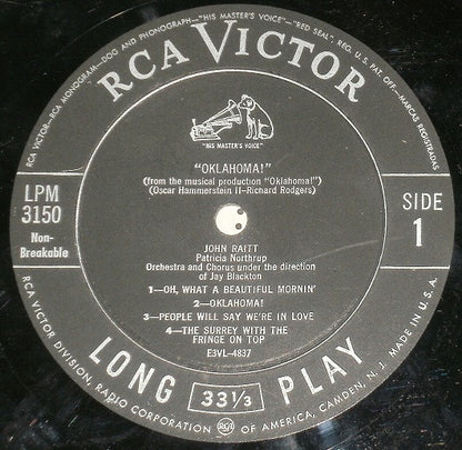 John Raitt : Oklahoma! & Carousel (10")