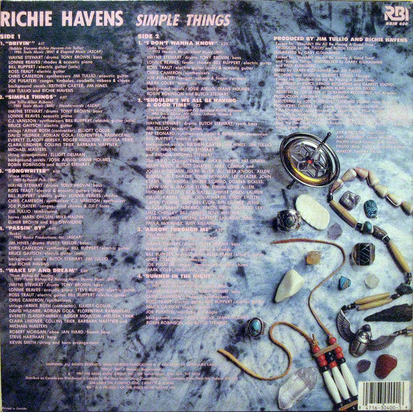 Richie Havens : Simple Things (LP, Album)