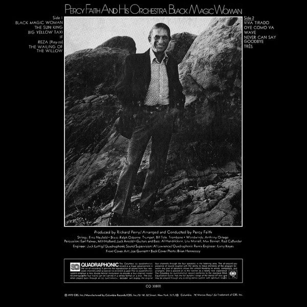 Percy Faith & His Orchestra, Percy Faith : Black Magic Woman (LP, Album, Quad)