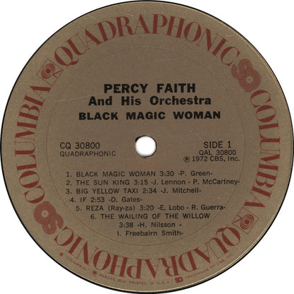 Percy Faith & His Orchestra, Percy Faith : Black Magic Woman (LP, Album, Quad)