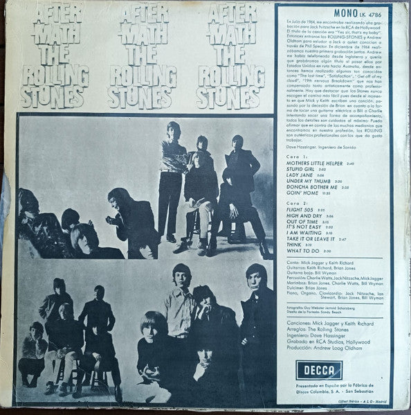 The Rolling Stones : Aftermath (LP, Album, Mono)