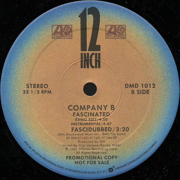 Company B : Fascinated (12", Single, Promo)