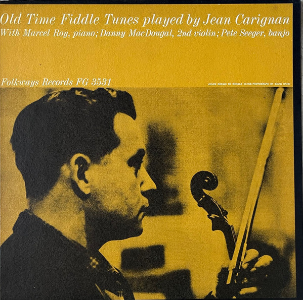 Jean Carignan : Old Time Fiddle Tunes Played By Jean Carignan  (LP, Album)
