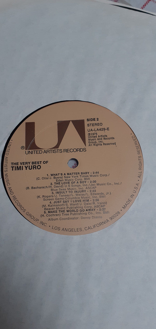 Timi Yuro : The Very Best Of Timi Yuro (LP, Comp)