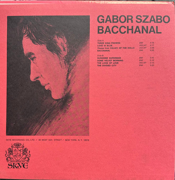 Gabor Szabo : Bacchanal (LP, Album, Ter)